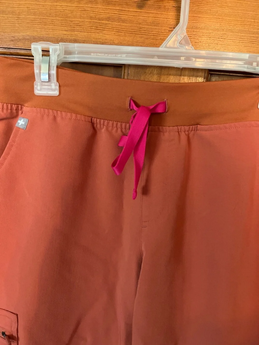 FIGS Women’s Scrub Set Orange Rafaela Top (S) Zamora Bottom (M) Technical Coll. - Picture 14 of 15